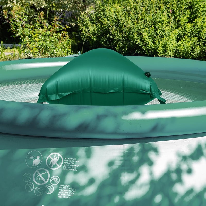 CACSPS Pool Pillow for for Above Ground Pools, 4x8 Ft Pool Air Pillow for Closing Winter Pool Winterizing Kit for Ground Pool, 0.5mm PVC Material, 2X 16.5Ft Rope (Green) - Image 4